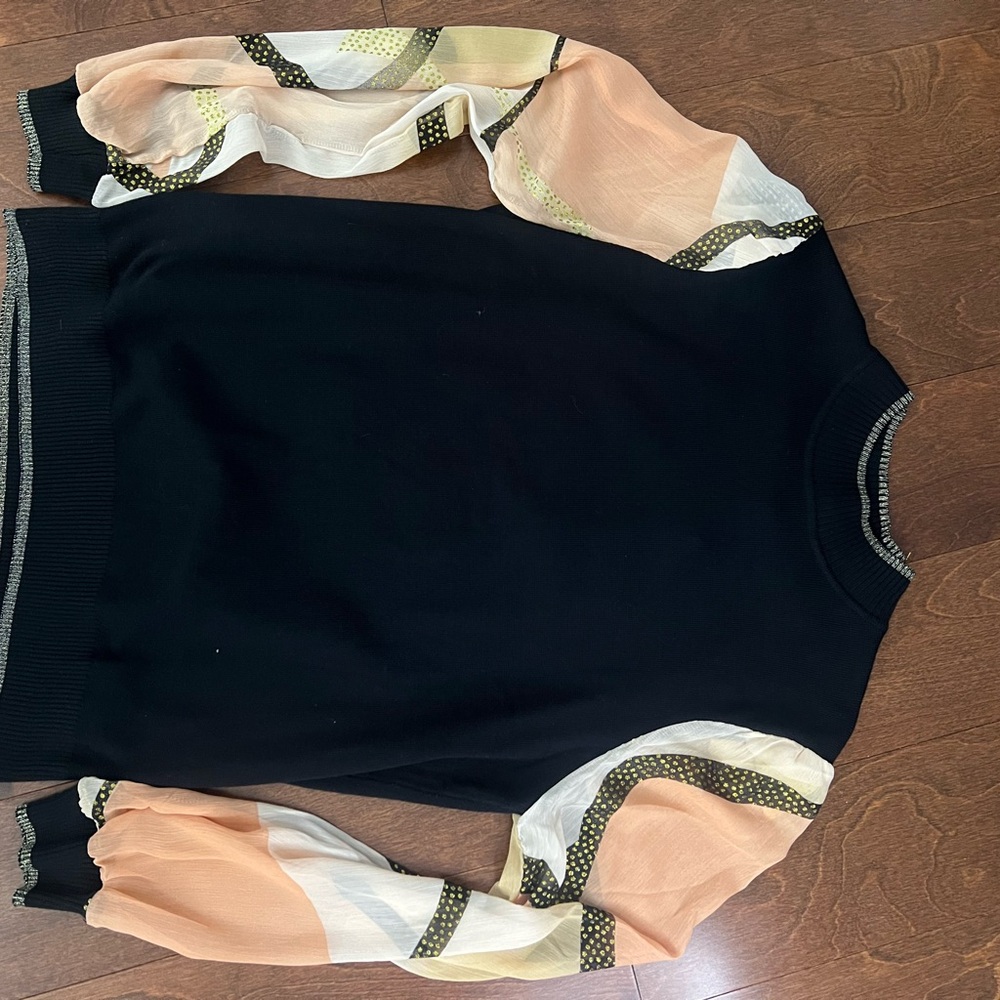 Nordstrom Black Shirt, Coral Flow Sleeves